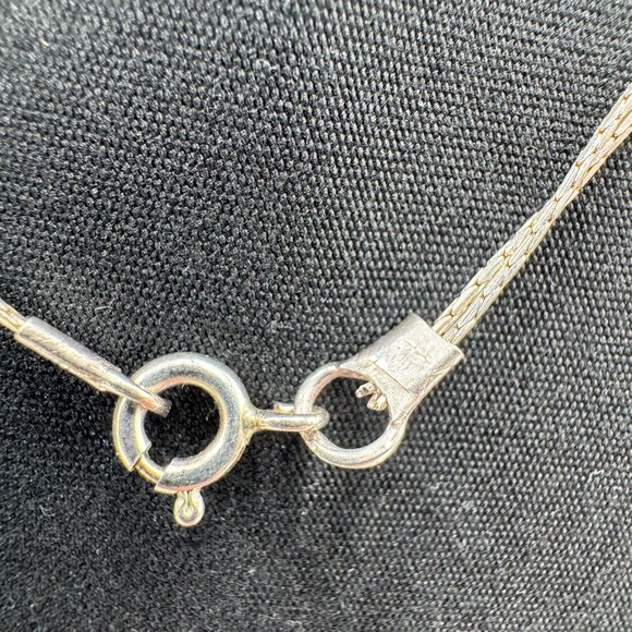 Sterling Silver Multi-Strand Aqua Chalcedony Ocean Blue Necklace 925 Israel - Picture 15 of 15